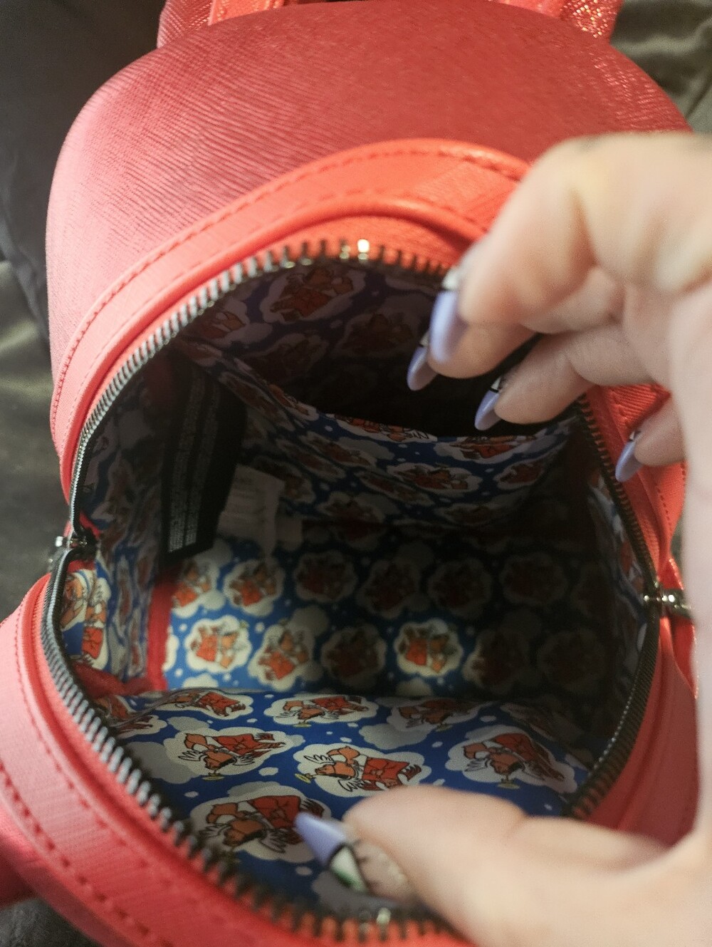 Loungefly Kronk Red Devil Mini Backpack with Matching Kronk Angel Wallet - Picture 2 of 4